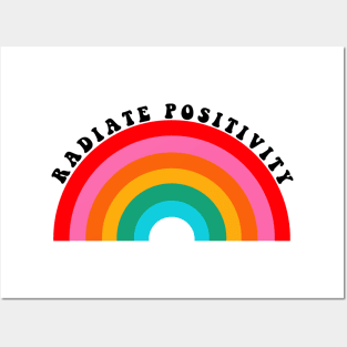 Radiate Positivity Rainbow Posters and Art